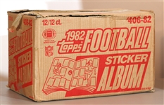1982 Topps Football Sticker Album Case - Lot of 144 Albums