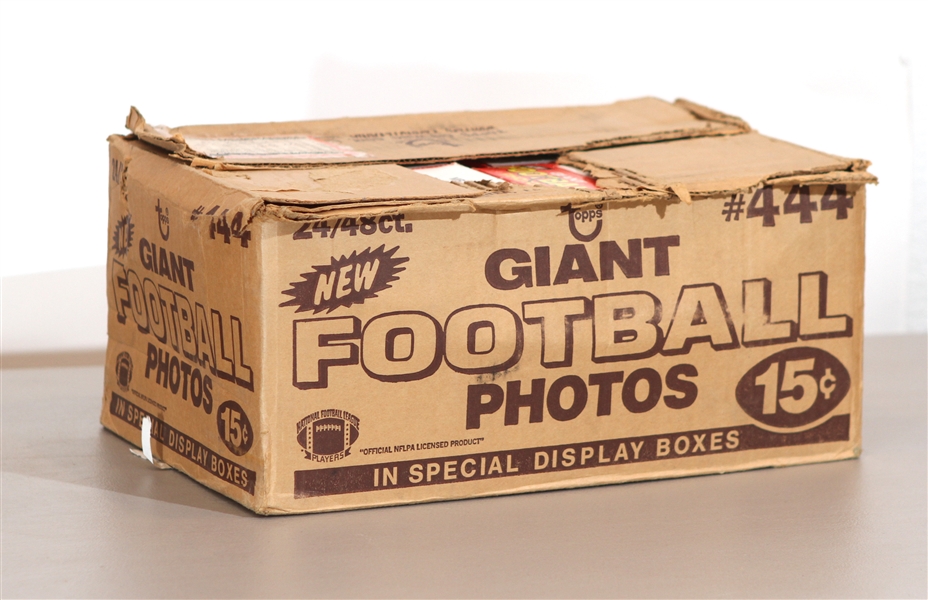1980 Topps Football Giant Photos Case - Lot of 1,152 Total Photos