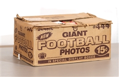 1980 Topps Football Giant Photos Case - Lot of 1,152 Total Photos