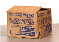 1982 Topps Football Sticker Case - Lot of 96 Packs