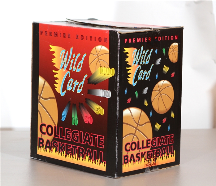 1991-92 Wild Card College Basketball Cards Hobby Case - Lot of 360 Packs