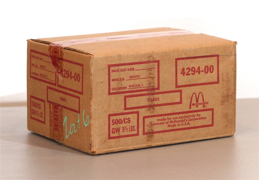 1992 Hoops McDonald Limited Edition Superstar Set Unopened Pack Case - Lot of 500 Packs