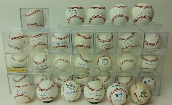 2000s Signed Baseball Collection - Lot of 34 w/ Wade Boggs, Gary Carter, Whitey Ford, Goose Gossage, Matt Harvey, Jim Palmer & More (MLB Hologram/Steiner/TriStar/PSA/DNA)