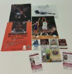 2000s Baketball & Olympics Signed Photo & Insert Trading Card Collection - Lot of 10 w/ Mark Spitz, Dominique Wilkins, Carmelo Anthony, Joe Dumars & More