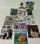 2000s Football Baseball Signed Insert Card & Photo Collection - Lot of 28 w/ Tom Brady, Joe Namath, Mike Ditka, Lefty Gomez, Charley Trippi, Johnny Lujack & More