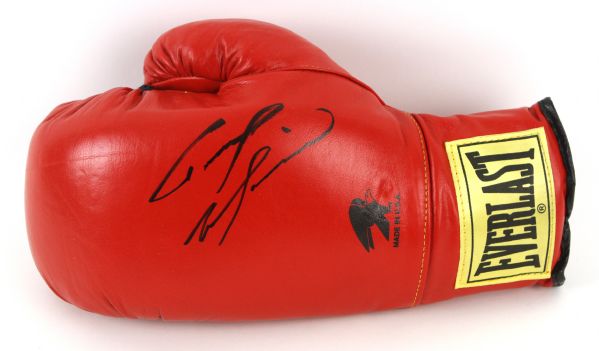 2000s Tommy Morrison World Heavyweight Champion Signed Everlast Boxing Glove (JSA)