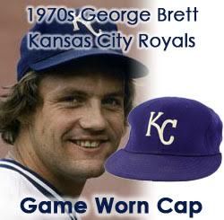 1970s (late) George Brett Kansas City Royals Game Worn Cap (MEARS LOA)