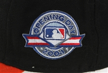 2004 (April 4) Rafael Palmeiro Baltimore Orioles Opening Day Game Worn Cap (MEARS LOA)