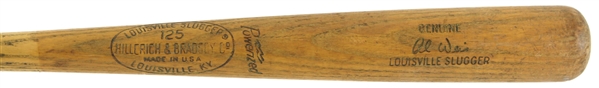 1965-68 Al Weis Chicago White Sox H&B Louisville Slugger Professional Model Game Used Bat (MEARS LOA)