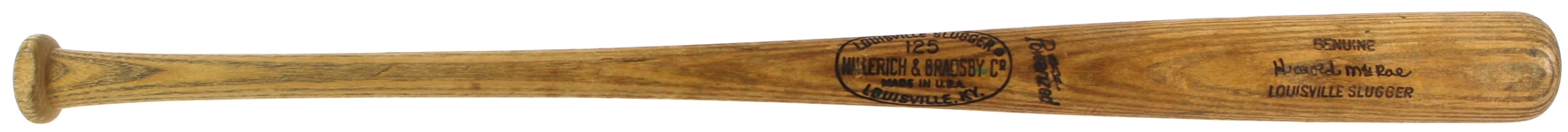 1970-72 Hal McRae Cincinnati Reds H&B Louisville Slugger Professional Model Game Used Bat (MEARS LOA)
