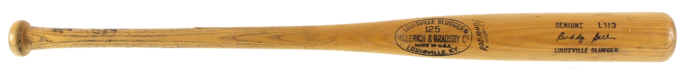 1973-75 Buddy Bell Cleveland Indians H&B Louisville Slugger Professional Model Game Used Bat (MEARS LOA)