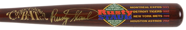 1995 Rusty Staub Signed 500 Hits w/ 4 Different Teams Commemorative Cooperstown Collection Bat (JSA) 81/500