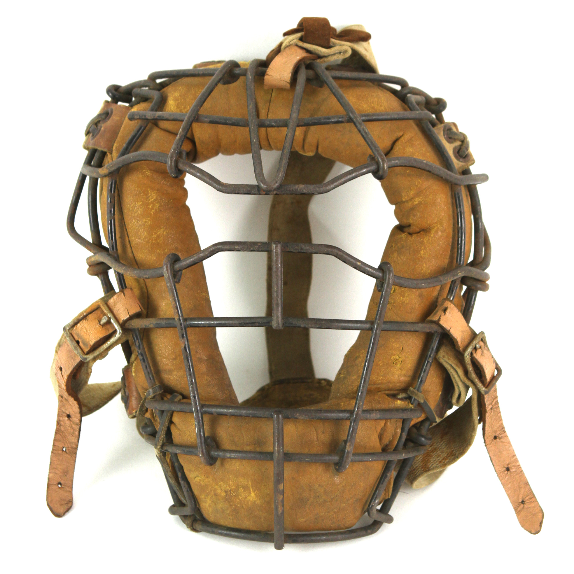 Lot Detail - 1940's circa Game Worn Catcher's Mask (MEARS LOA)