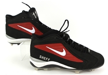2002-03 Gary Sheffield Atlanta Braves Game Worn Nike Cleats (MEARS LOA)