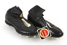 1950s circa Like New Wilson Kangaroo Leather High Top Football Cleats w/ Original Tag (MEARS LOA)
