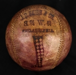1880s JD Shibe & Co. Salesman Sample Trophy Style Baseball (MEARS LOA) 