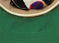 1960/70s Hank Aaron Eddie Mathews Signed Milwaukee Braves Cap (JSA)