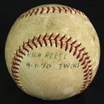 1970 (September 1) Milwaukee Brewers Minnesota Twins County Stadium OAL Cronin Game Used Basebll (MEARS LOA)