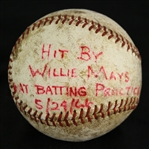 1966 (May 24) Willie May San Francisco Giants Candlestick Park Batting Practice Baseball (MEARS LOA)