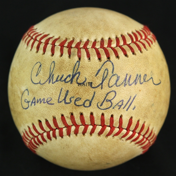 1979 Chuck Tanner Pittsburgh Pirates Signed OWS Kuhn World Series Game Used Baseball (MEARS LOA/JSA)
