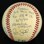 1984 (June 4) Cal Ripken Jr. Pete Ladd Orioles/Brewers Signed OAL Brown Memorial Stadium Game Used Home Run Baseball (MEARS LOA/JSA)