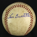 1958 (April 15) Lew Burdette Milwaukee Braves Signed ONL Giles County Stadium Opening Day Game Used Baseball (MEARS LOA/JSA)