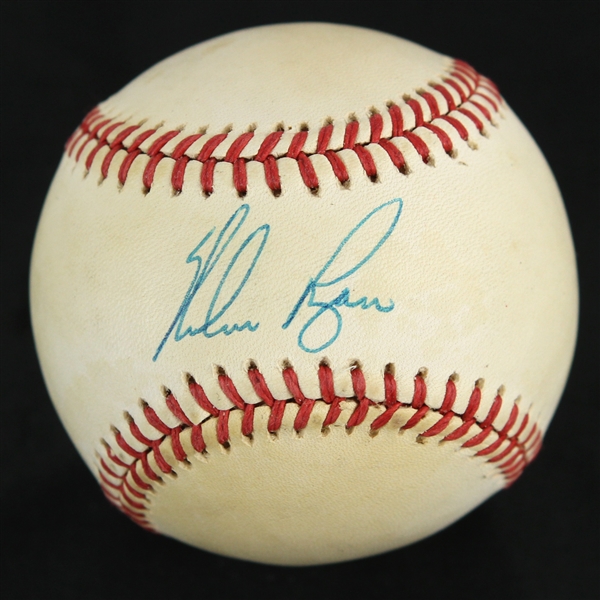 1984-86 Nolan Ryan Houston Astros Signed ONL Feeney Game Used Baseball (MEARS LOA/JSA)