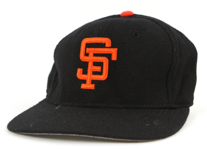 1985-89 Jose Uribe San Francsico Giants Game Worn Cap (MEARS LOA)