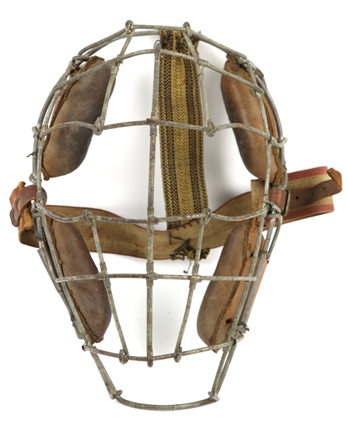1910s circa Game Worn Catchers Mask (MEARS LOA)