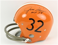 1990s Jim Brown Cleveland Browns Signed Full Size Suspension Helmet (JSA)