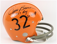 1990's Jim Brown Cleveland Browns Dual Signed Full Size Suspension Helmet (JSA)