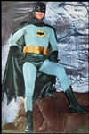 1967 Adam West Batman 4" x 5 7/8" Postcard