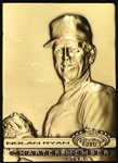 1991 Nolan Ryan Texas Rangers Topps Stadium Club Charter Member Commemorative Medallion Card