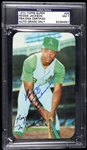 1970 Reggie Jackson Oakland Athletics Signed Topps Super #28 Trading Card (PSA/DNA NM 7)
