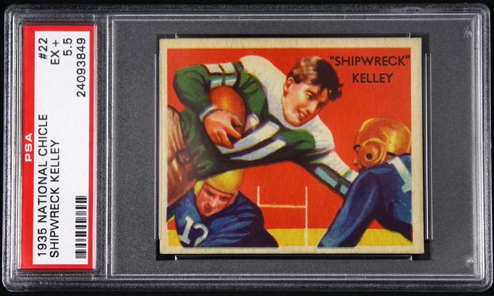 1935 Shipwreck Kelly Brooklyn Dodgers National Chicle Trading Card (PSA EX+ 5.5)