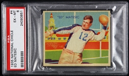 1935 Ed Matesic Philadelphia Eagles National Chicle Trading Card (PSA EX-MT 6)