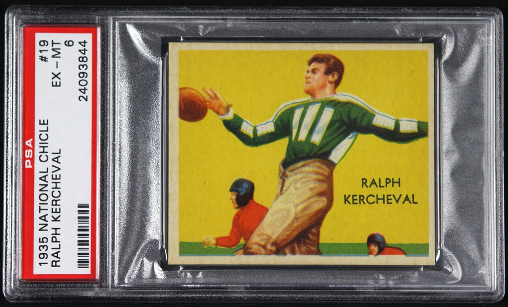 1935 Ralph Krecheval Brooklyn Dodgers National Chicle Trading Card (PSA EX-MT 6)