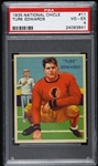 1935 Turk Edwards Boston Redskins National Chicle Trading Card (PSA VG-EX 4)