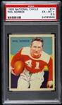1935 Phil Sorboe Chicago Cardinals National Chicle Trading Card (PSA EX-MT+ 6.5)