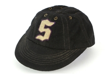 1910s circa Game Worn Short Brim 8 Panel "S" Baseball Cap (MEARS LOA)
