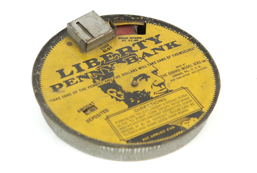1920s circa Abraham Lincoln Liberty Penny Bank 