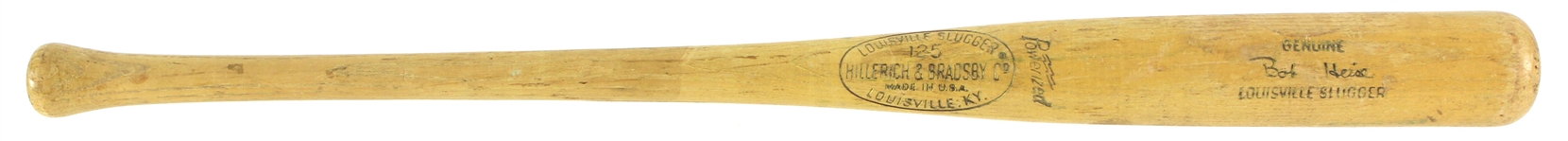 1970-71 Bob Heise San Francisco Giants H&B Louisville Slugger Professional Model Game Used Bat (MEARS LOA)
