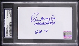 2014 Peter Mayhew Chewbacca Star Wars Signed Index Card (PSA/DNA Slabbed)