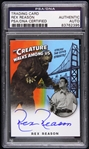 2014 Rex Reason Signed The Creature Walks Among Us Card (PSA/DNA Slabbed)