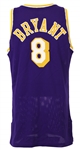 1996-97 Kobe Bryant Los Angeles Lakers Game Worn & Autographed Road Jersey (50th Anniversary Gold NBA Logo) MEARS LOA