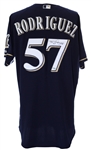 2011 (Oct 13/14) Francisco Rodriguez Milwaukee Brewers Signed Alternate NLCS Jersey w/ GV Memorial Patch (MEARS LOA/JSA/MLB Hologram)
