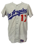 1960 Phil Ortega Los Angeles Dodgers Game Worn Road Jersey (MEARS LOA)