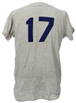 1960 Phil Ortega Los Angeles Dodgers Game Worn Road Jersey (MEARS LOA)