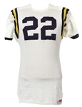 1966-69 circa Navy Midshipmen #22 Game Worn Road Jersey (MEARS LOA)
