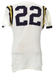 1966-69 circa Navy Midshipmen #22 Game Worn Road Jersey (MEARS LOA)